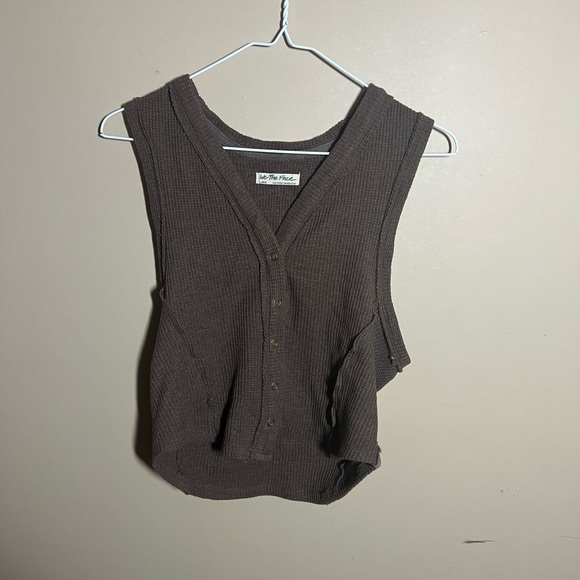 free people Large Sweater/Vest Preowned - Picture 1 of 9